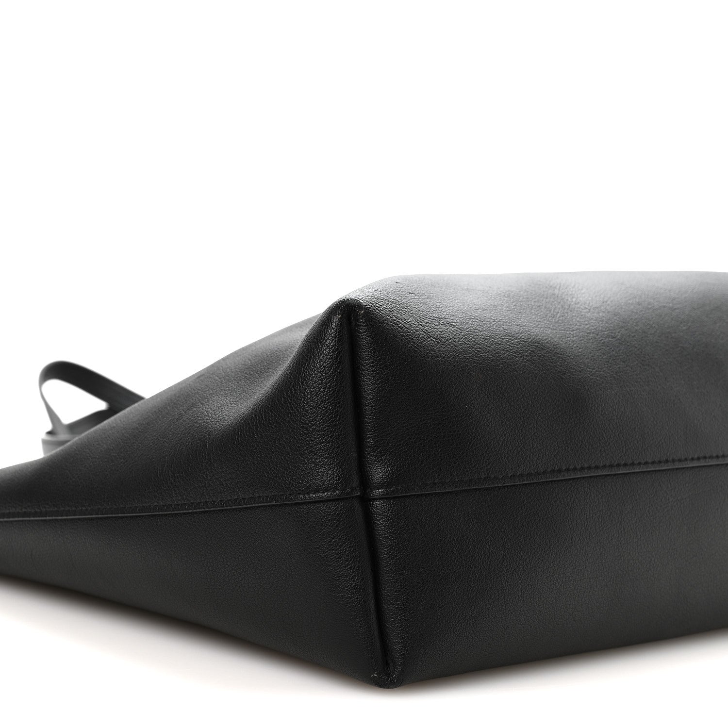 Saint Laurent Calfskin Large Shopping Tote Black 9 of 10