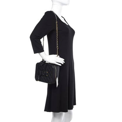 Chanel Caviar Quilted Medium CC Filigree Vanity Case Black 2 of 11