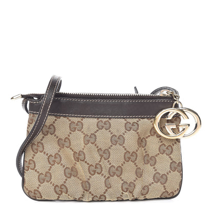 Gucci Monogram Small Crossbody Dark Brown 1 of 11