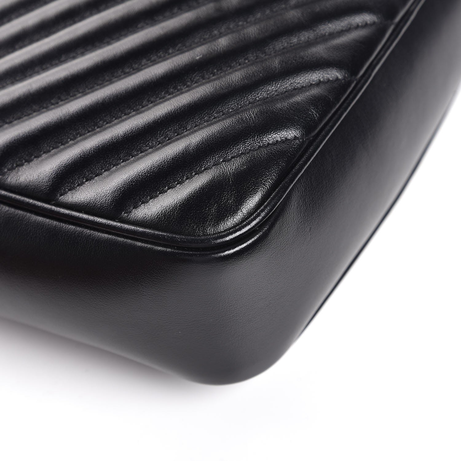 Saint Laurent Calfskin Matelasse Monogram Lou Camera Bag Black 10 of 11