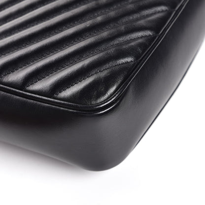 Saint Laurent Calfskin Matelasse Monogram Lou Camera Bag Black 10 of 11