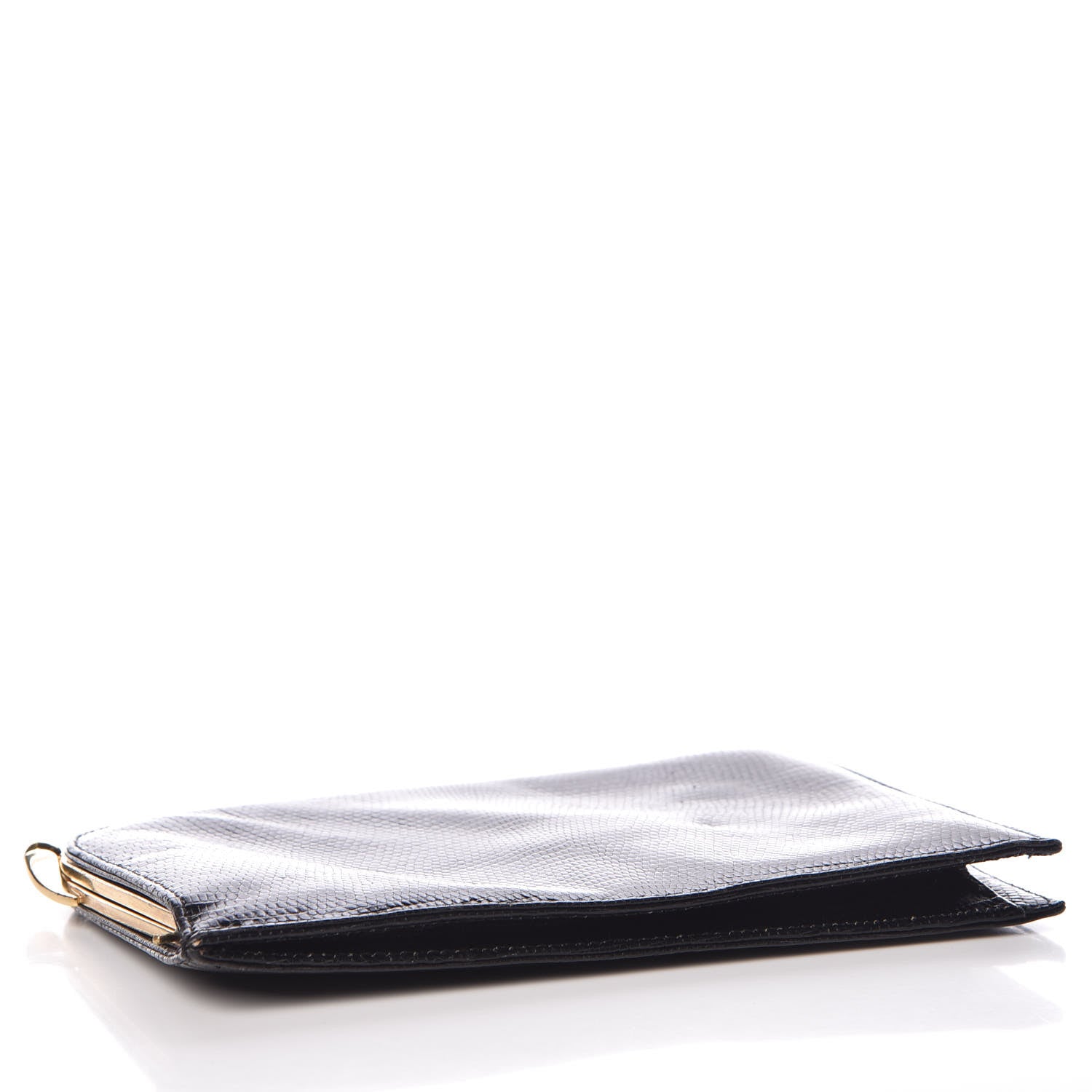 Valentino Garavani Lizard Crystal Snake Bangle Clutch Black 4 of 15