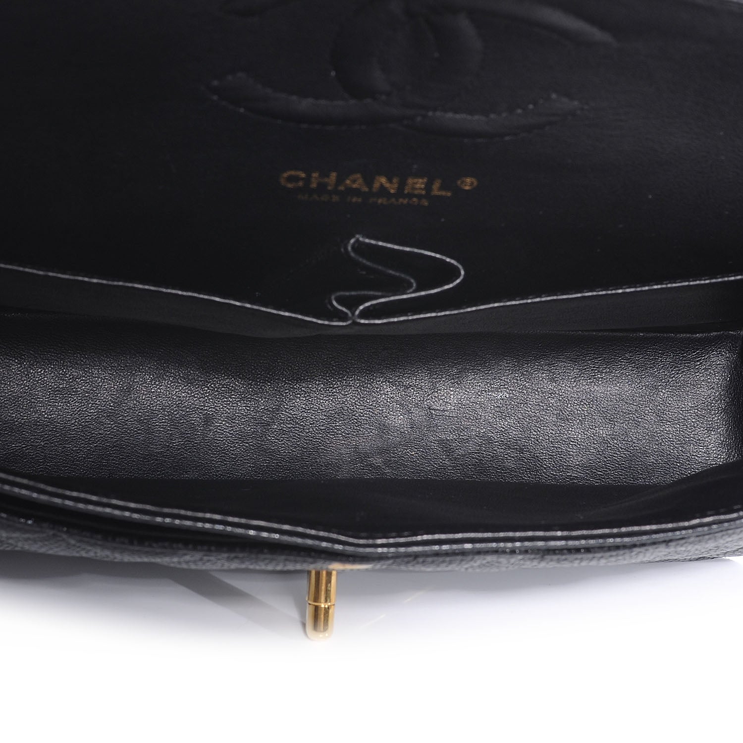 Chanel Caviar Quilted Medium Double Flap Black 6 of 8