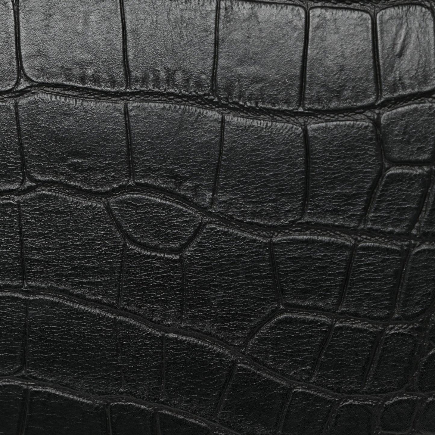 Crocodile Embossed CELINE Calfskin Crocodile Embossed Medium Phantom Luggage Black Medium Phantom Luggage Black