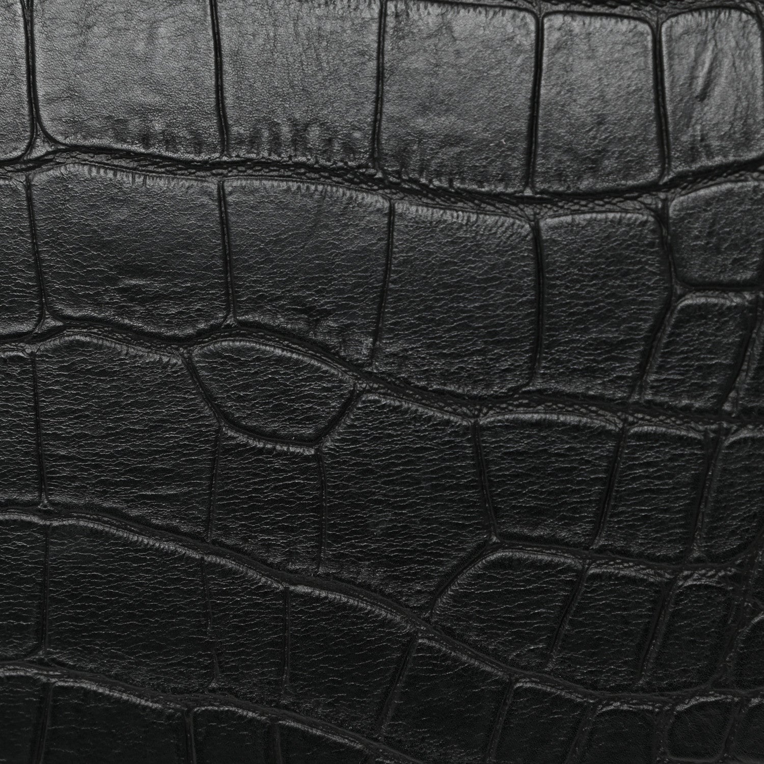 Celine Crocodile Embossed CELINE Calfskin Crocodile Embossed Medium Phantom Luggage Black Medium Phantom Luggage Black 15 of 16