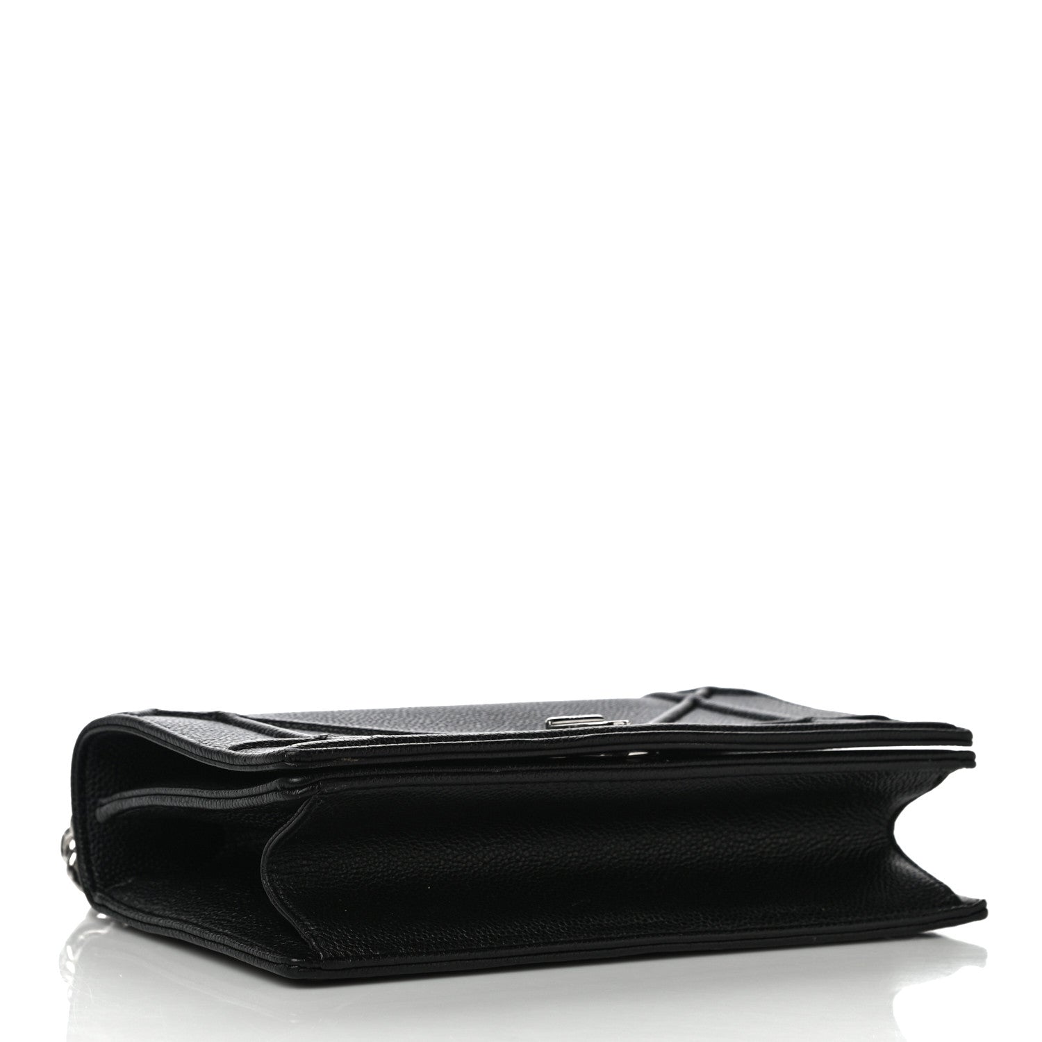 Christian Dior Grained Calfskin Medium Diorama Flap Bag Black 4 of 11