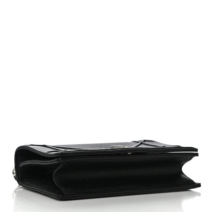 Christian Dior Grained Calfskin Medium Diorama Flap Bag Black 4 of 11