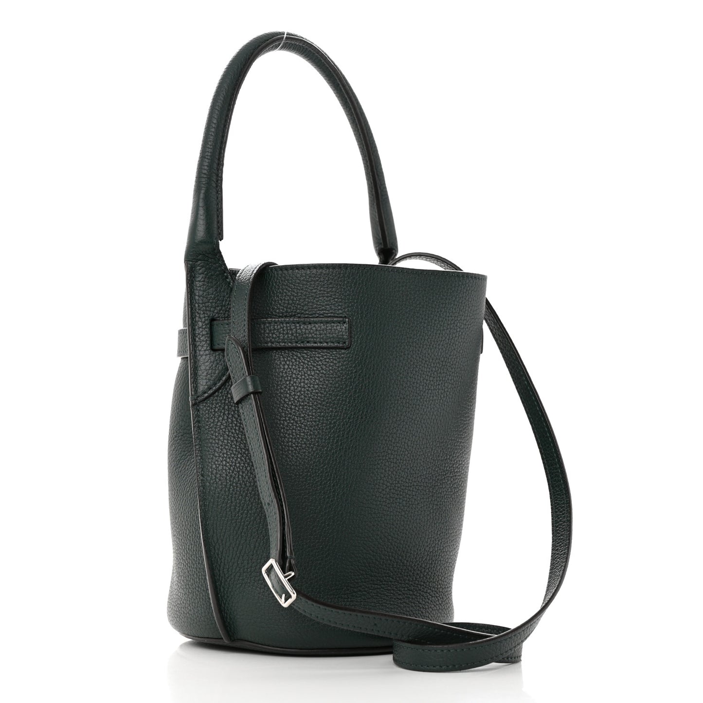Supple Grained Calfskin Nano Big Bag Bucket Amazone