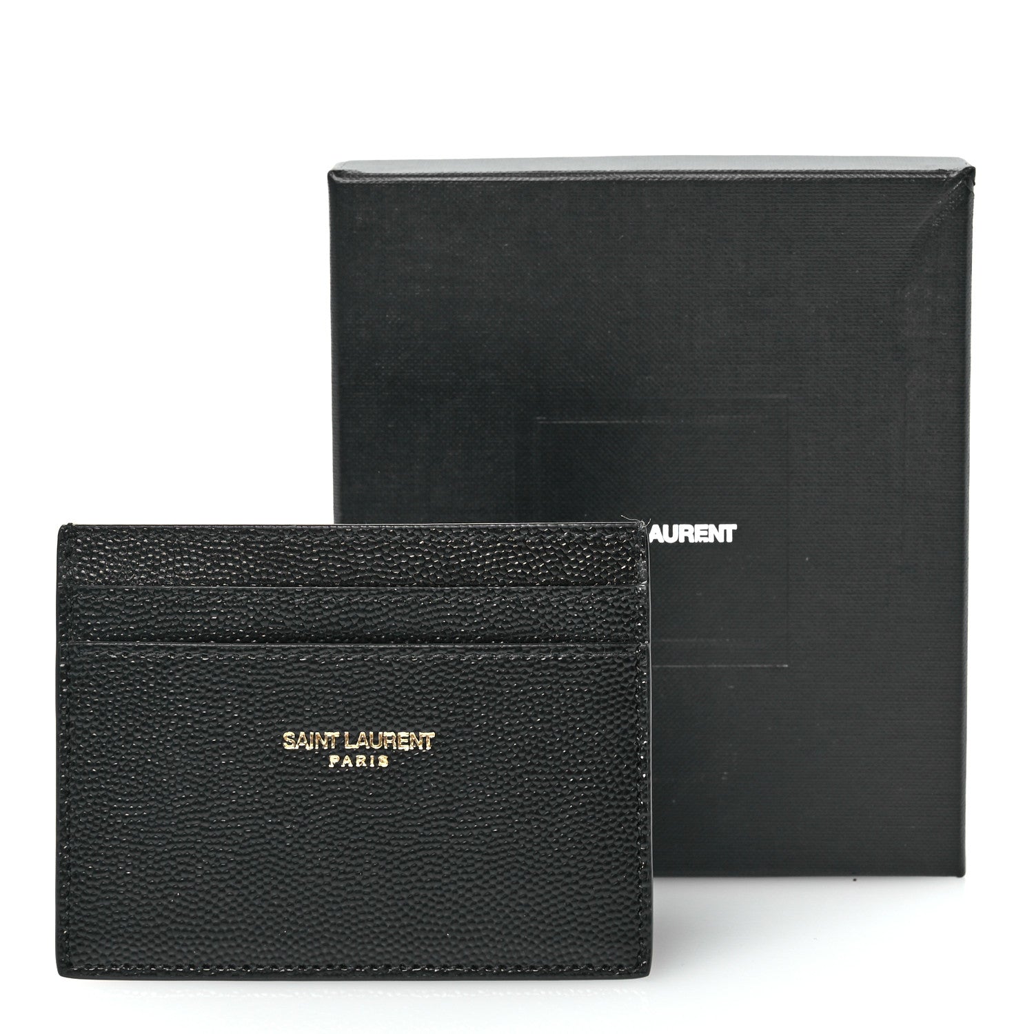 Saint Laurent Grain De Poudre Card Case Black 8 of 8