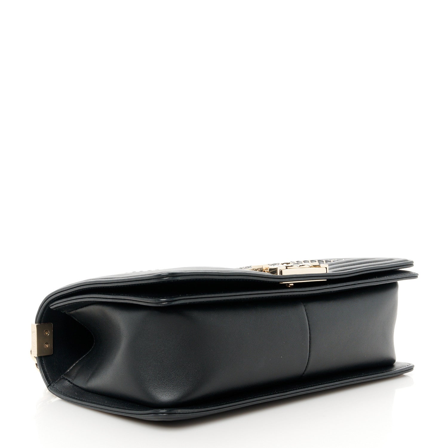 Chanel Calfskin Braided Medium Boy Flap Black 4 of 11