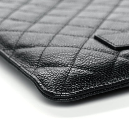 Chanel Caviar Quilted Document Portfolio Holder Black 9 of 12