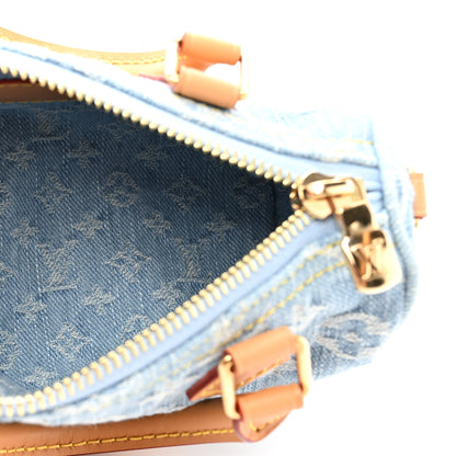 Louis Vuitton Monogram Denim Nano Speedy Sky Blue 5 of 9
