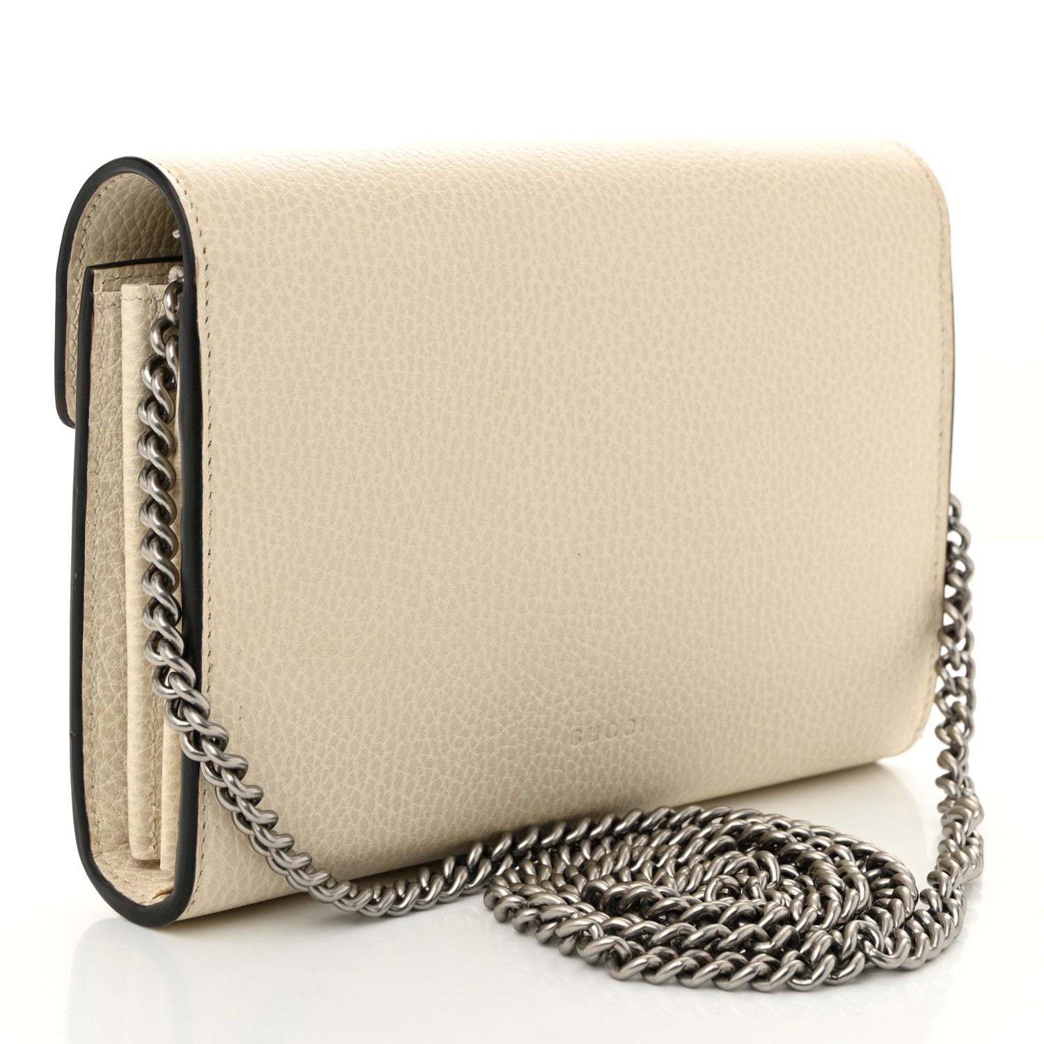 Gucci Dollar Calfskin Mini Dionysus Chain Wallet Mystic White 3 of 11