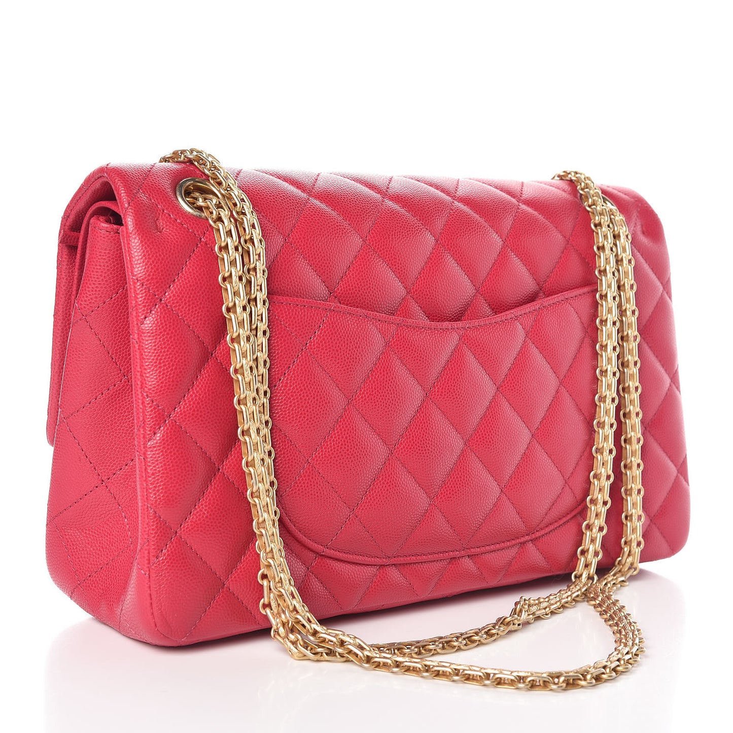Caviar Chevron Quilted 2.55 Reissue 226 Flap Fuchsia