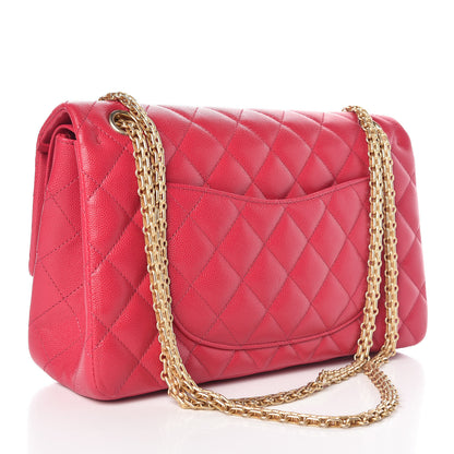Chanel Caviar Chevron Quilted 2.55 Reissue 226 Flap Fuchsia 3 of 10