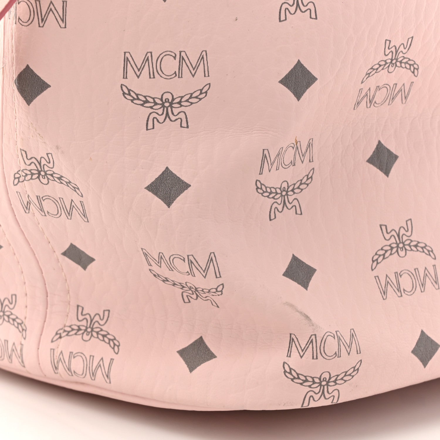MCM Visetos Medium Liz Reversible Shopper Tote Powder Pink 20 of 21