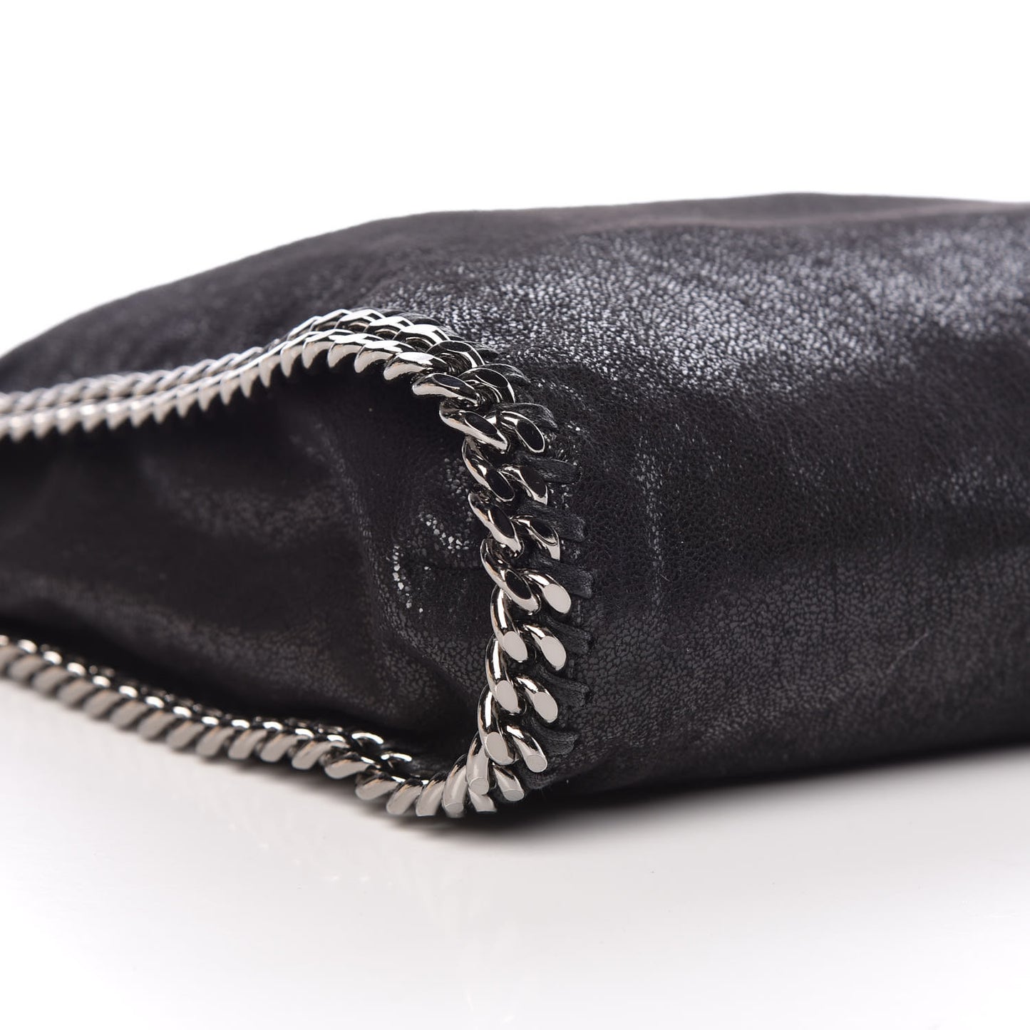 Shaggy Deer Falabella Fold Over Tote Black