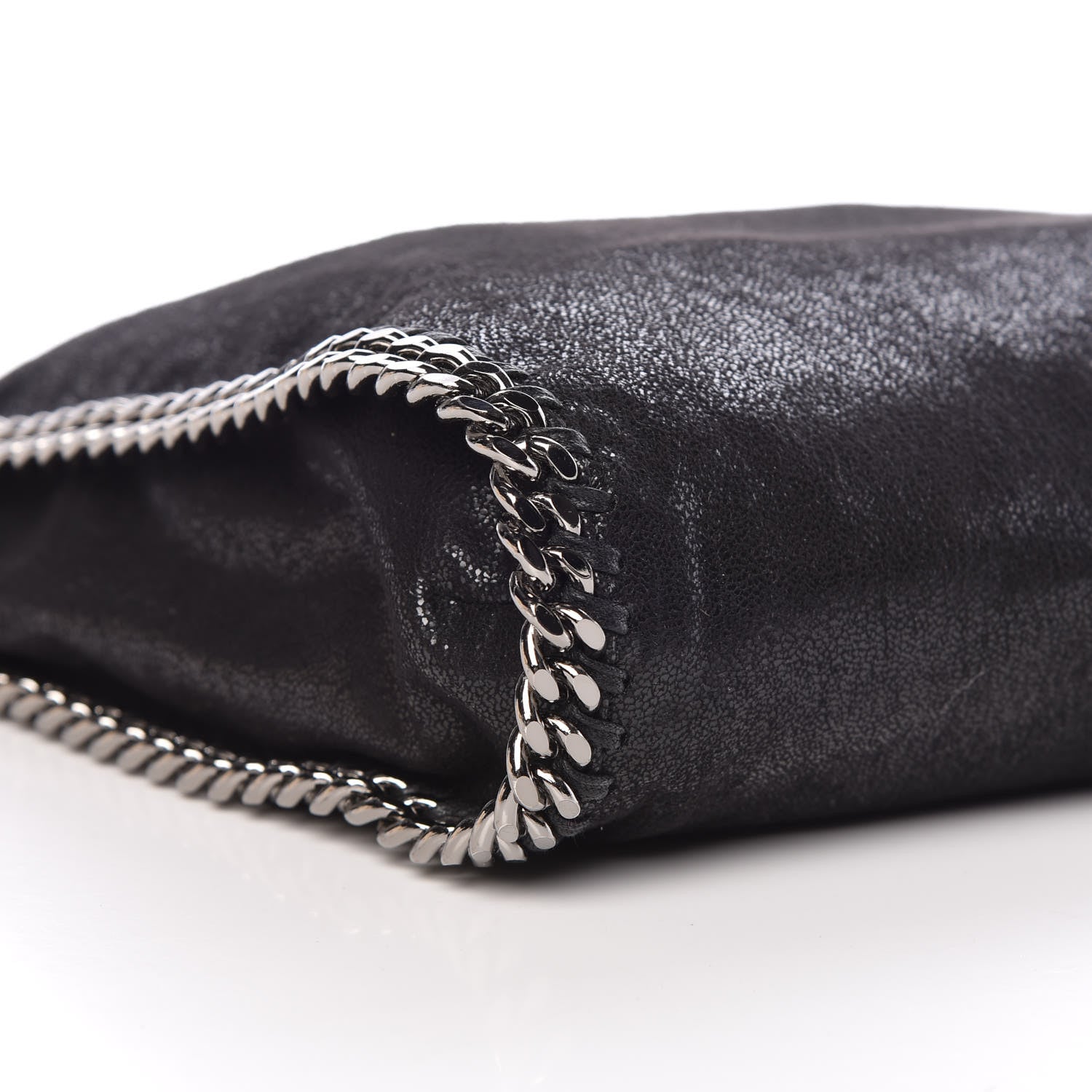 Stella McCartney Shaggy Deer Falabella Fold Over Tote Black 9 of 10