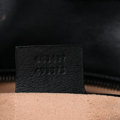 Gucci Calfskin Matelasse Small GG Marmont Shoulder Bag Black 7 of 17
