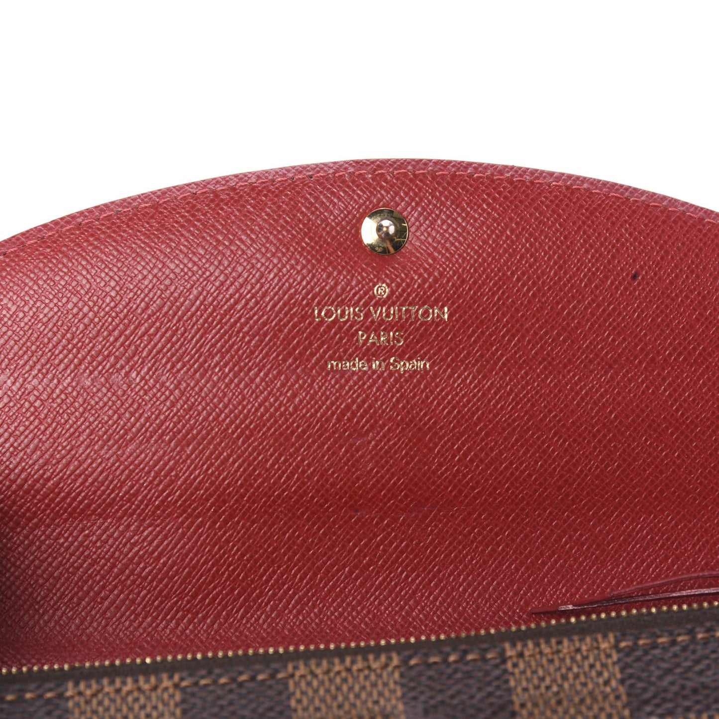 Damier Ebene Caissa Wallet Cherry
