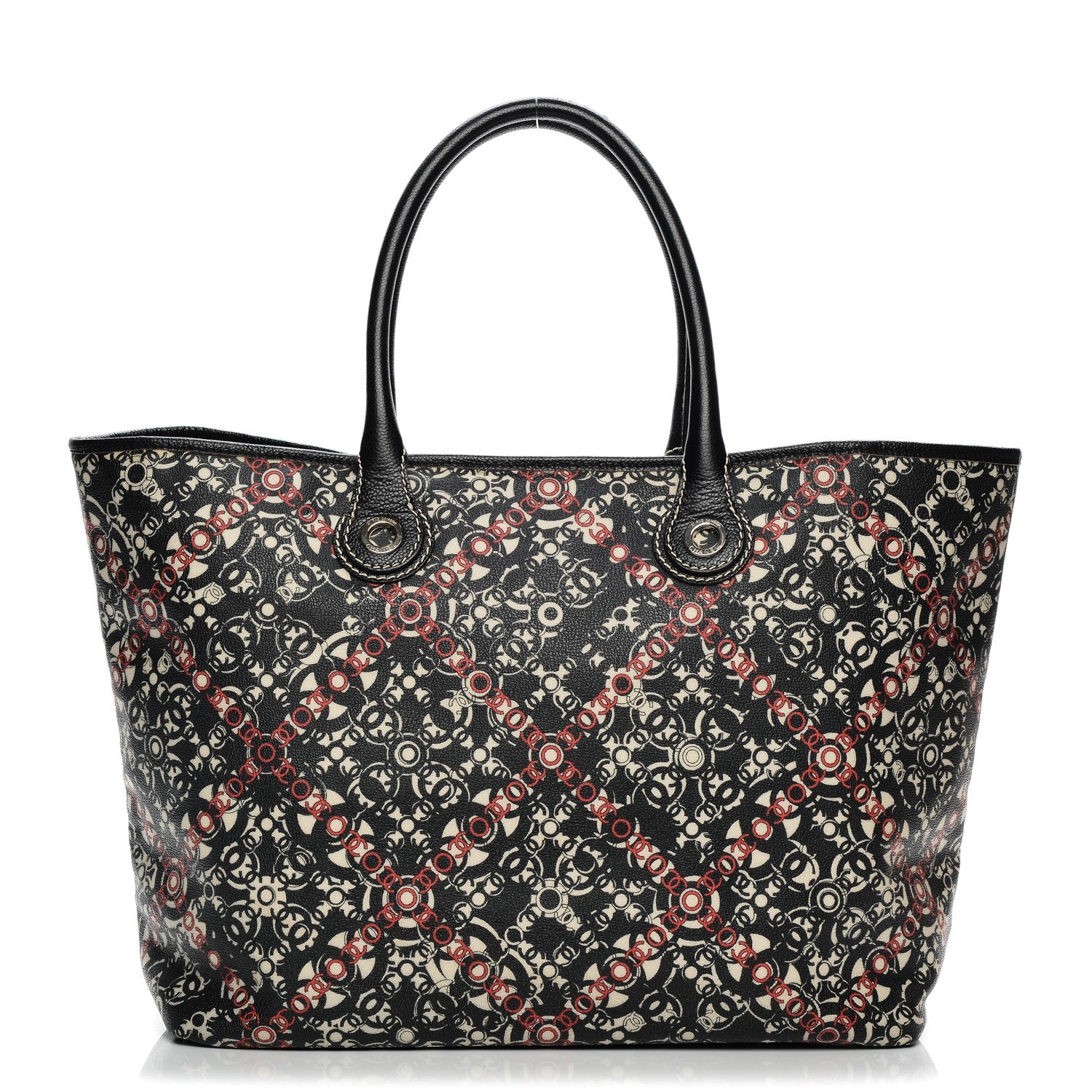 Chanel Coated Canvas Coco Tote Black 1 of 11