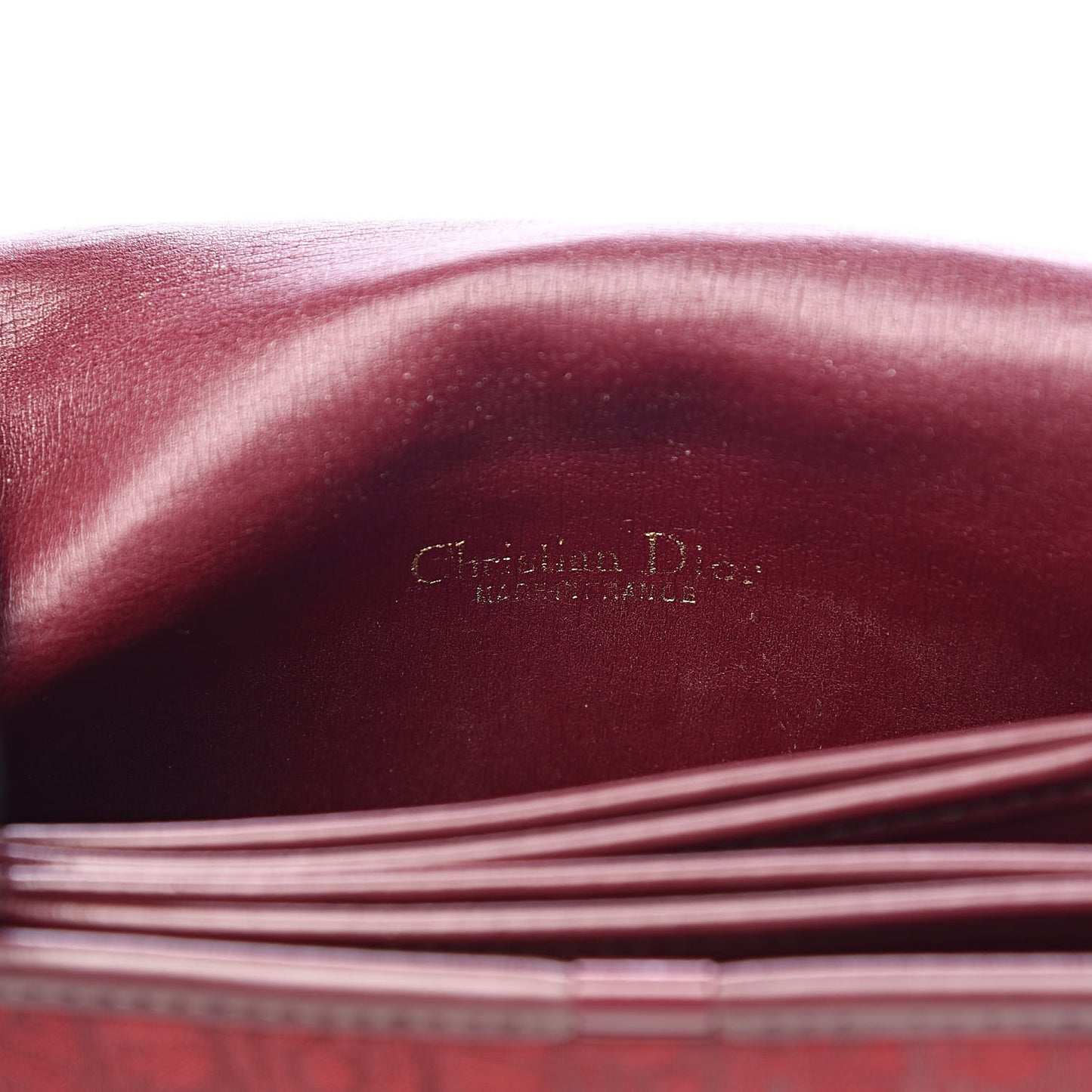 Monogram Round Chain Crossbody Red