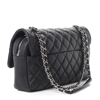 Chanel Caviar Quilted Jumbo Easy Flap Black 3 of 11