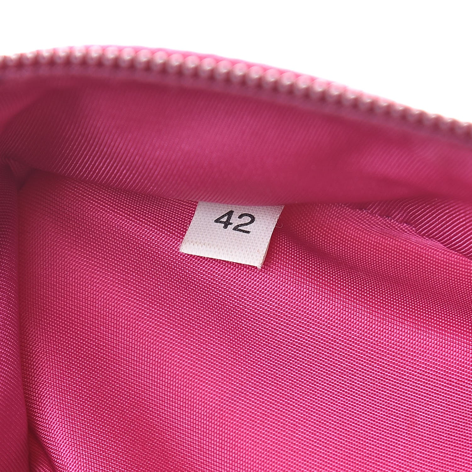 Prada Nylon Vela Cosmetic Case Dark Pink 7 of 10