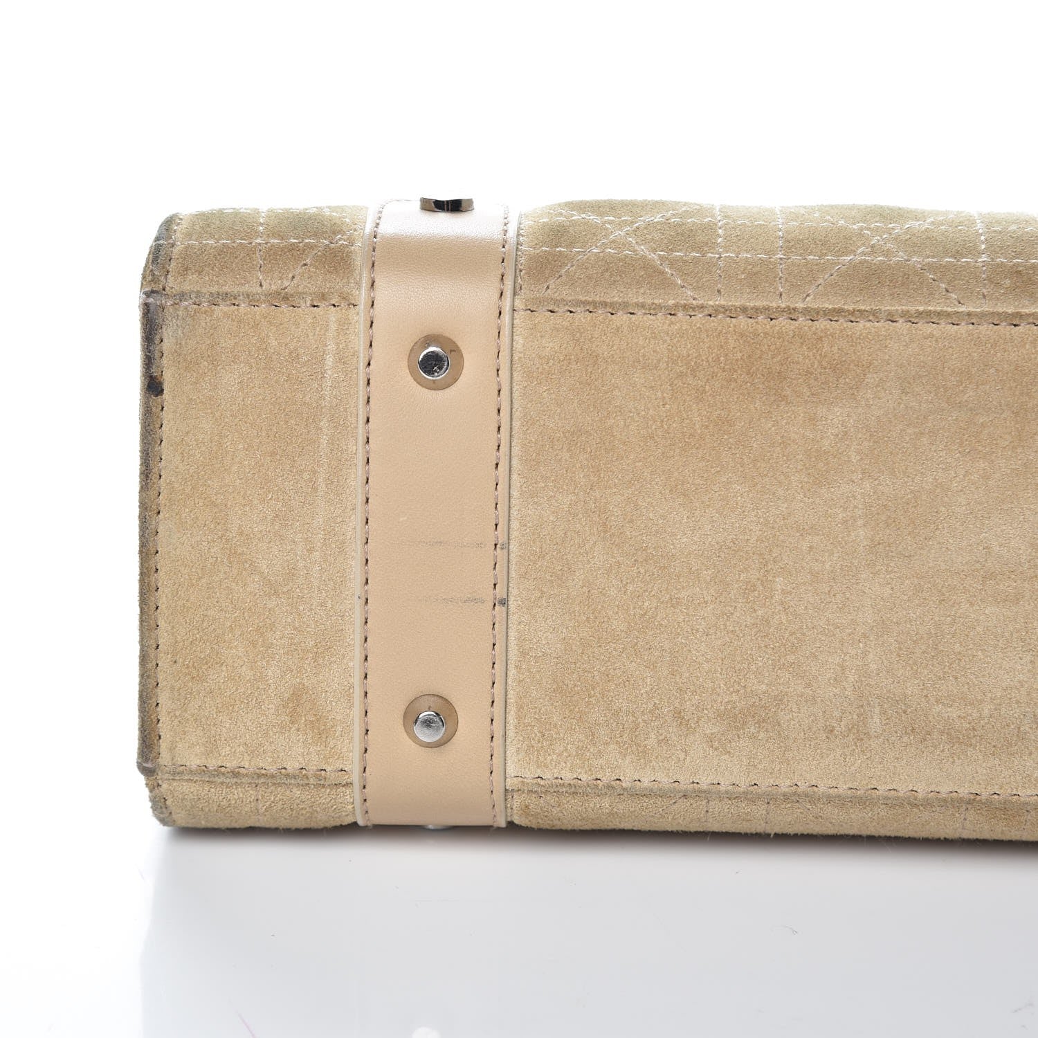 Christian Dior Suede Cannage Stitched East West Lady Dior Beige 22 of 25