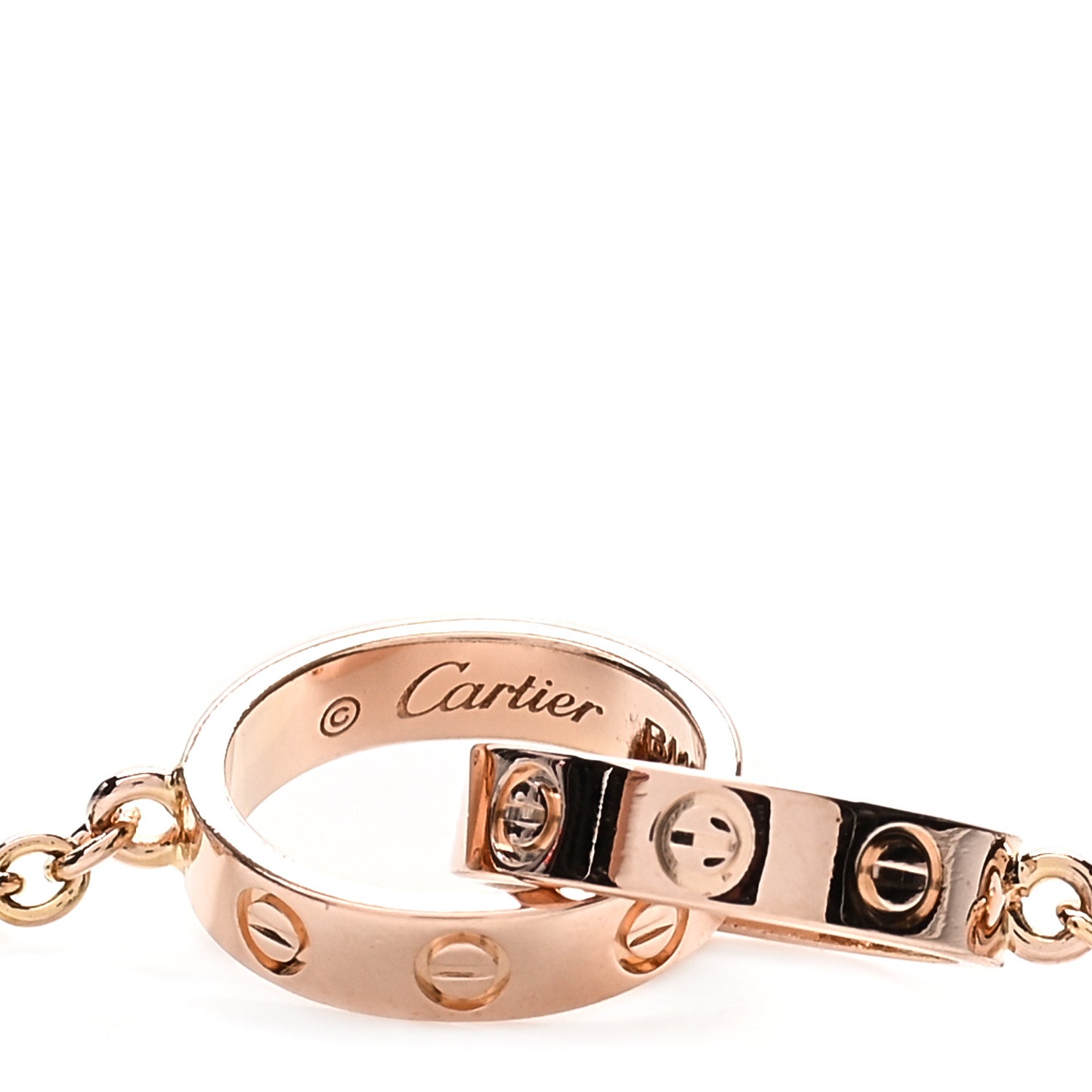 18K Pink Gold Interlocking LOVE Bracelet