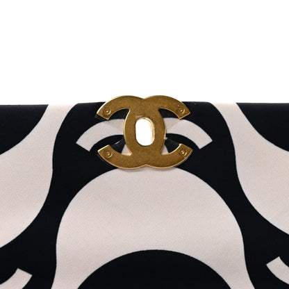Chanel Fabric Printed Large Chanel 19 Flap Black Ecru 11 of 13