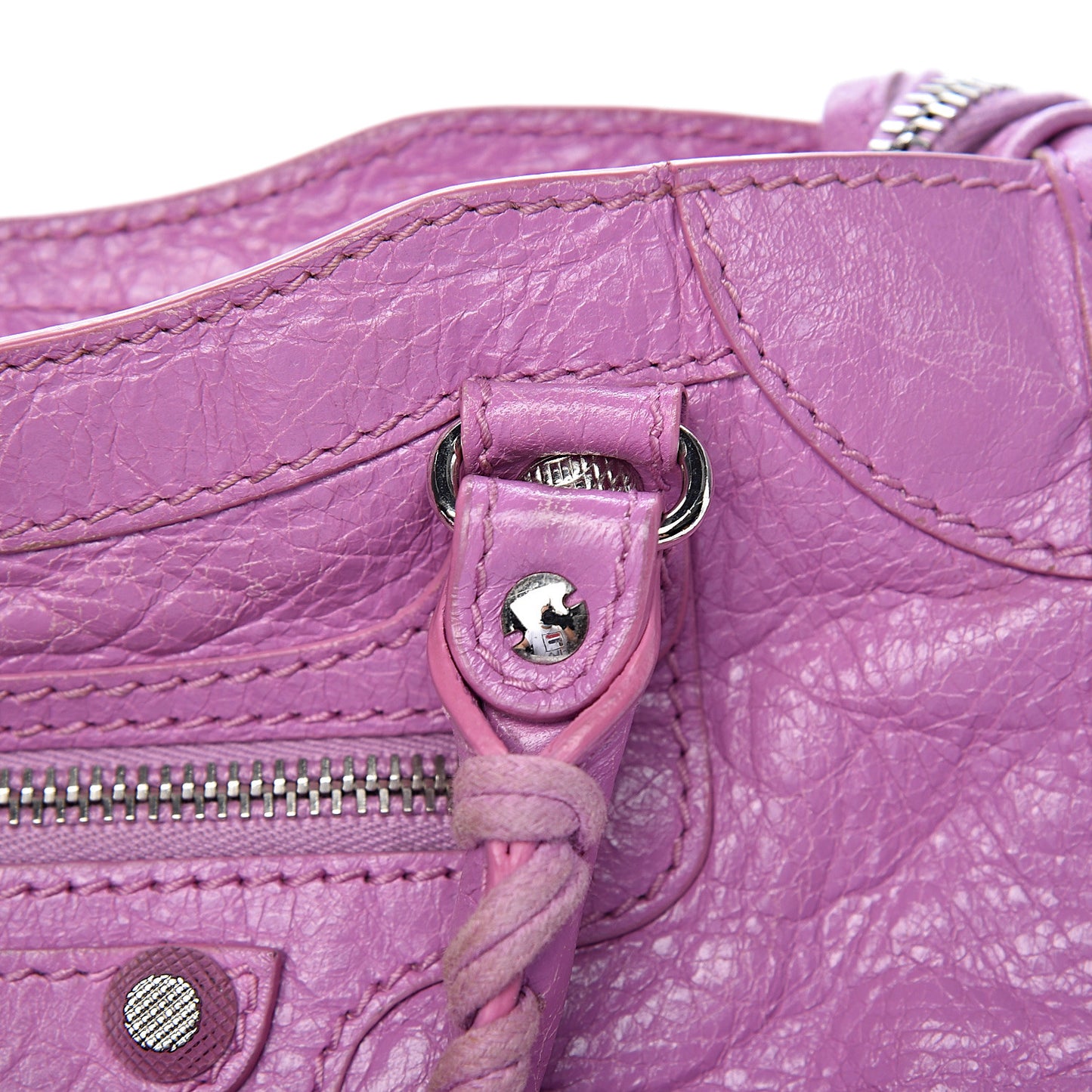 Agneau Giant 12 Silver Hardware Mini City Rose Berlingot