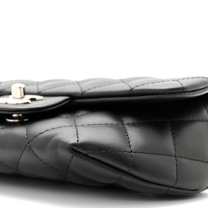 Chanel Calfskin Quilted CC Uniform Flap Belt Bag Black 11 of 11