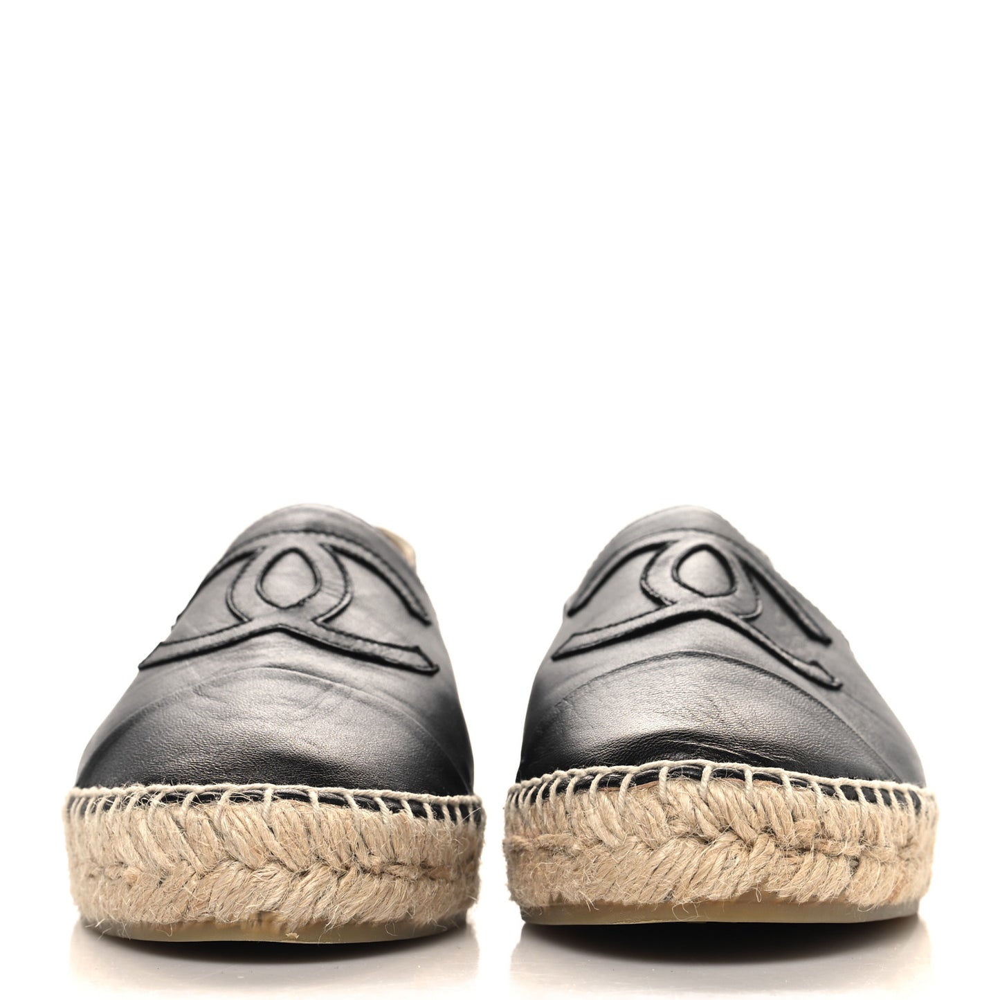 Lambskin CC Espadrilles 38 Black