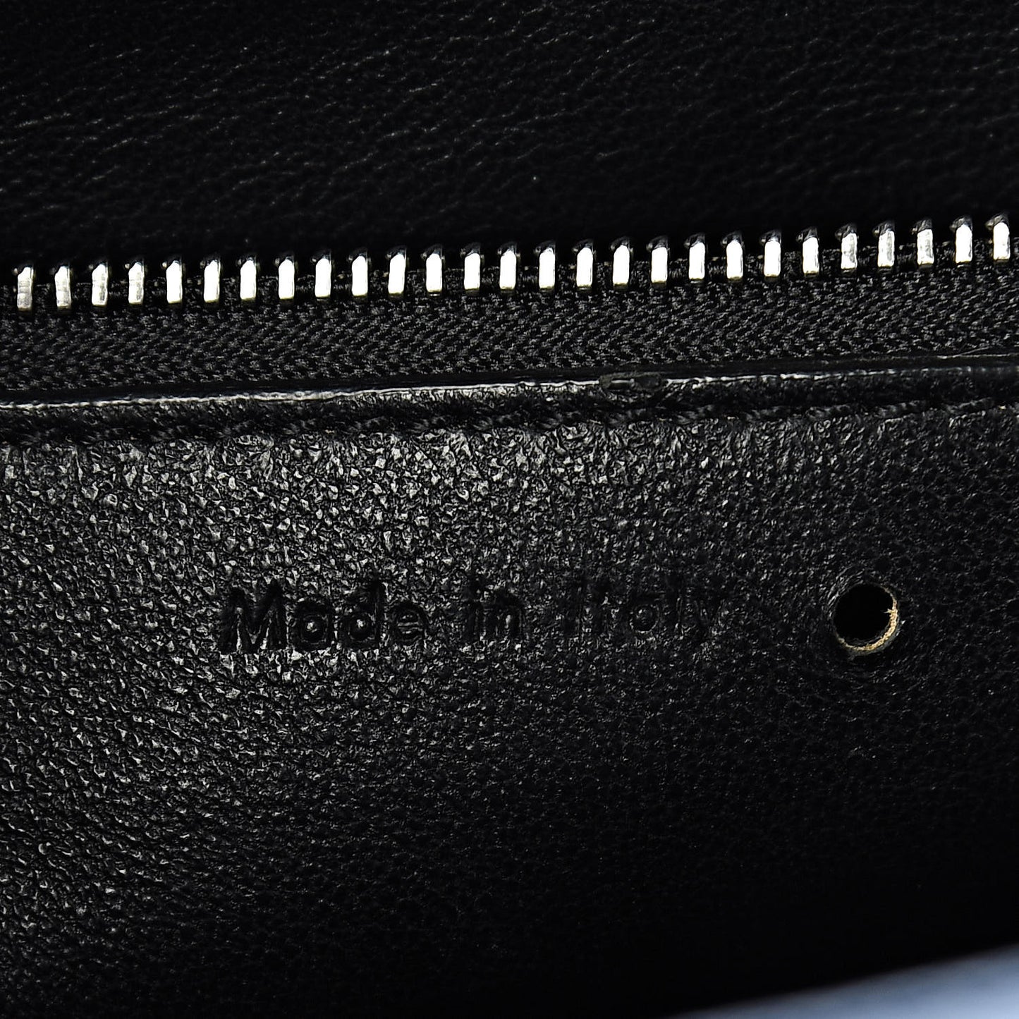 Drummed Calfskin Small Edge Shoulder Bag Indigo