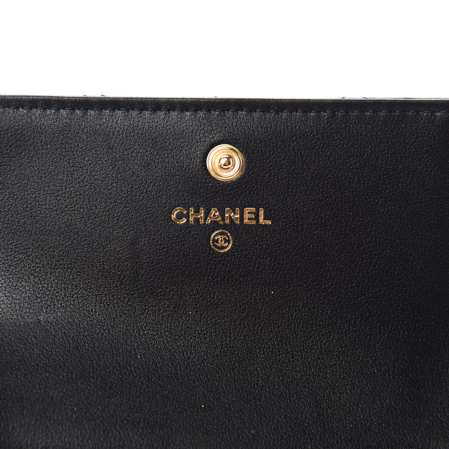 Chanel Calfskin Quilted About Pearls Card Holder Flap With Chain Black 8 of 12