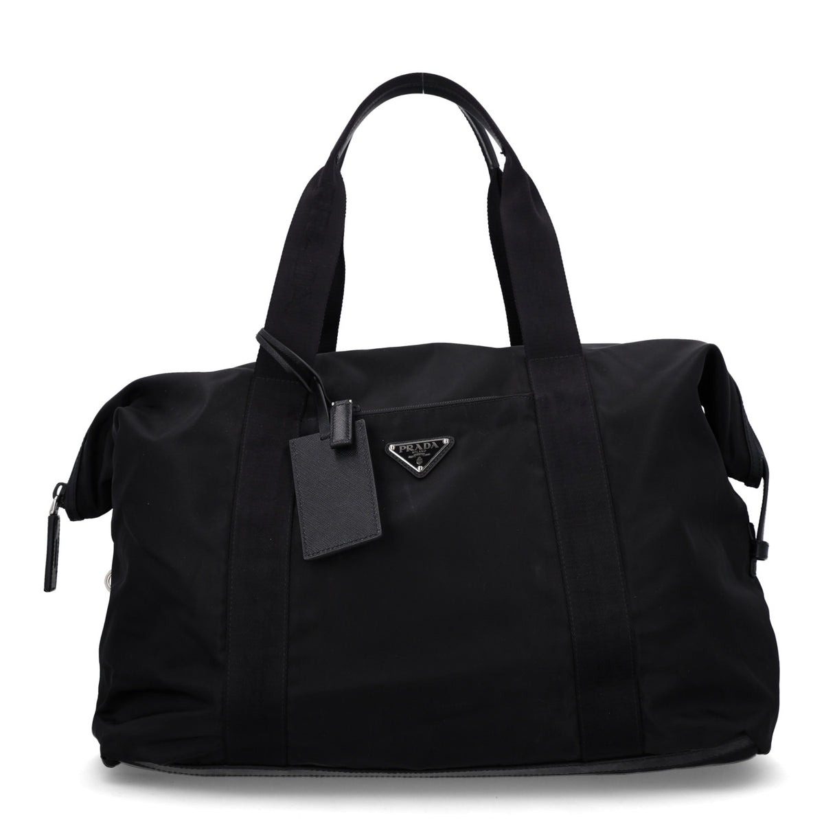 Re-Nylon Saffiano Duffle Bag Black