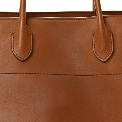 The Row Polished Saddle Calfskin Soft Margaux 15 Cuir 7 of 10