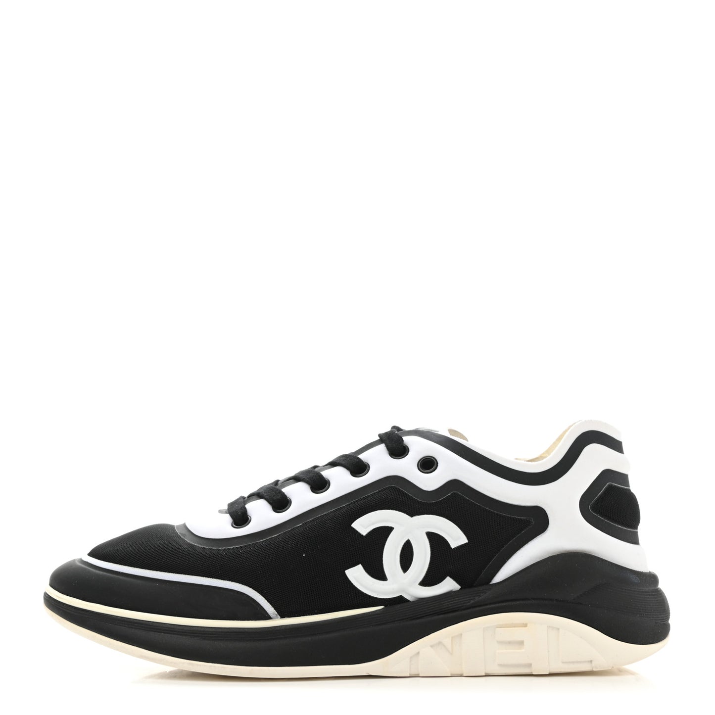 Lycra Womens CC Sneakers 40 Black White