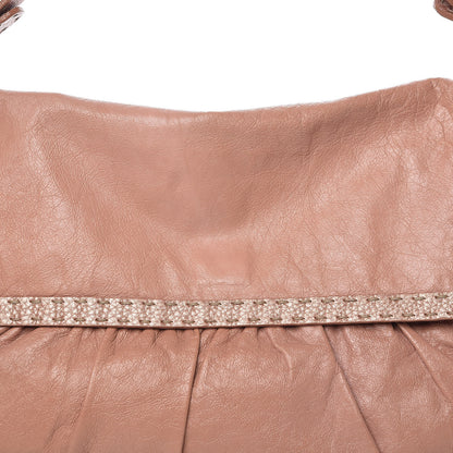 Fendi Lambskin Calfskin Romano Selleria Large Chef Shoulder Bag Pink 10 of 13