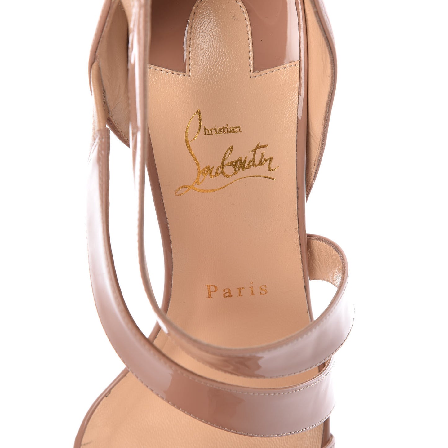 Patent World Copine 100 Sandals 39.5 Nude