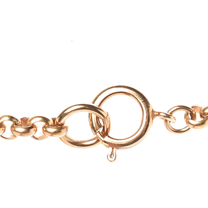 Chanel CC Heart Chain Pendant Necklace Gold 4 of 5