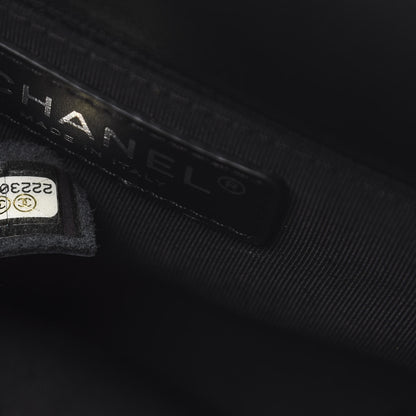 Chanel Grained Calfskin Quilted Large Casual Rock Backpack Black 6 of 8