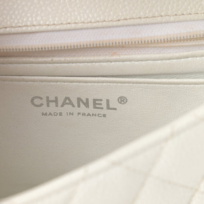 Chanel Caviar Quilted Mini Square Flap White 6 of 18