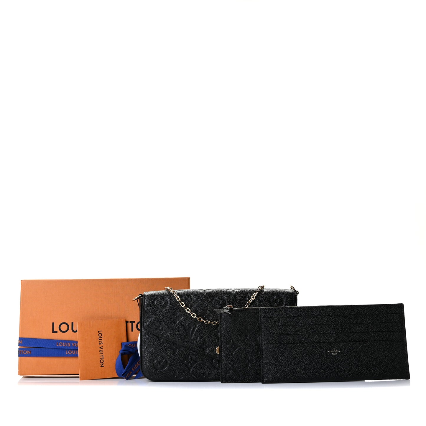 Empreinte Pochette Felicie Chain Wallet Black