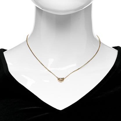 Cartier 18K Pink Gold Diamond XS Hearts and Symbols Necklace 2 of 4