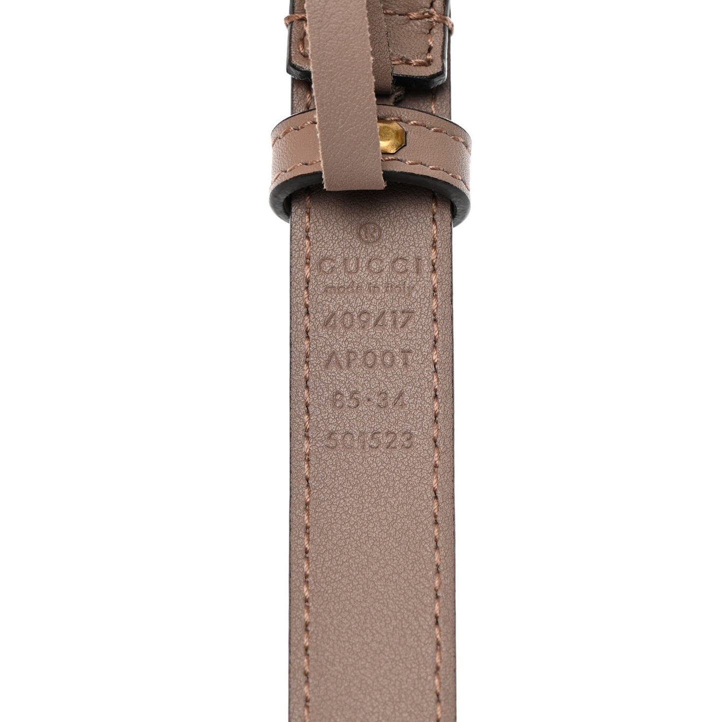 Calfskin Double G 20mm Belt 85 34 Porcelain Rose