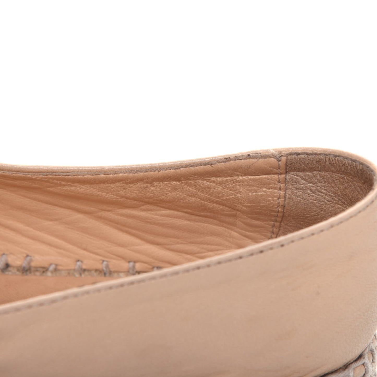 Lambskin CC Espadrilles 39 Beige Black