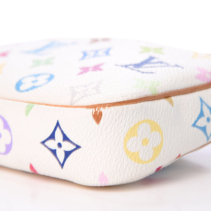 Louis Vuitton Monogram Multicolor Pochette Accessories White 5 of 14