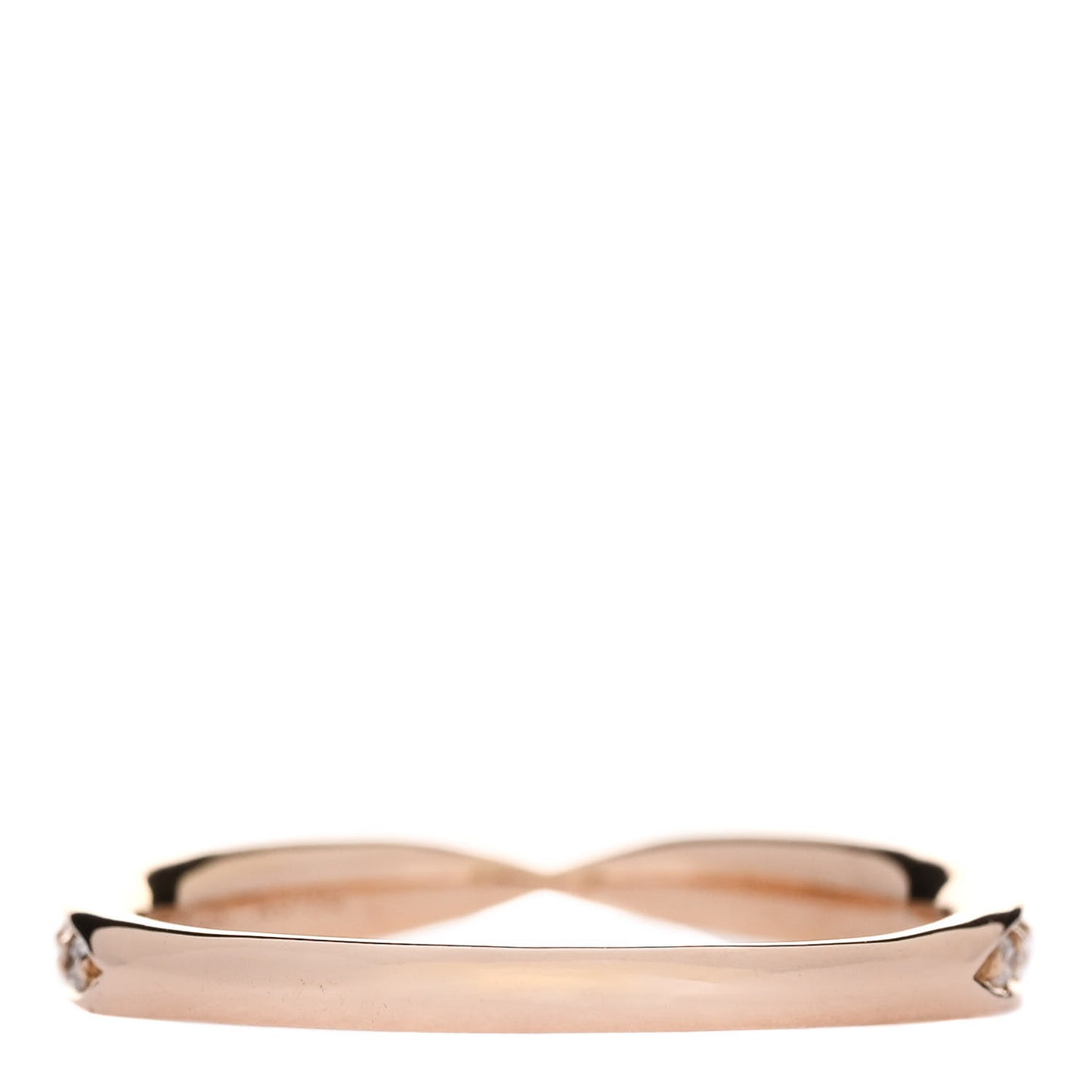 18K Rose Gold Diamond Harmony Band Ring 48 4.5